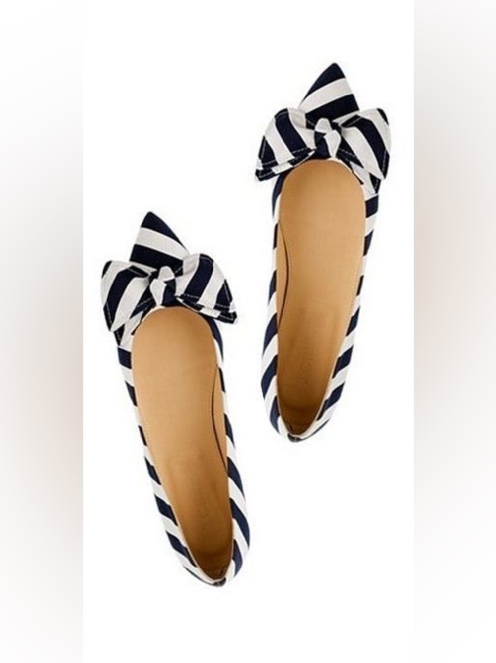 J. Crew Viv Bow Flats. Size 9.5. Like New. - Picture 3 of 3